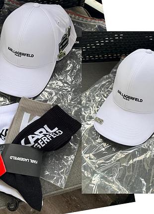 Кепка karl lagerfeld paris бейсболка з логотипом