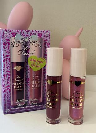 Набір блисків для губ too faced pillow balm dream duo