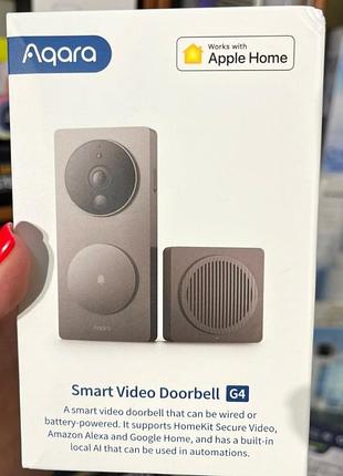 Умный видеозвонок aqara smart video doorbell g4 eu (svd-c03) глобальная версия