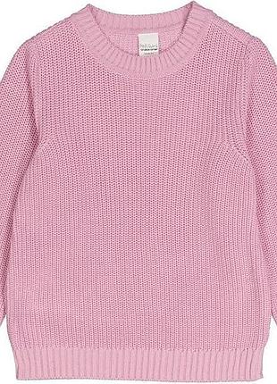 Детский вязаный свитер для девочки green cotton 110 см розовый (25111273)