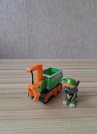 Ігровий набір щенячий патруль роккі міні машинка підйомний кран rocky mini crane cart