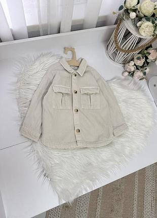 Джинсовий піджак сорочка zara 2-3р