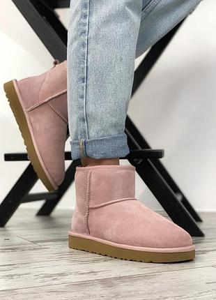 Уги ugg classic ii mini pink угги