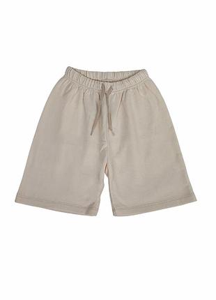 Дитячі теплі шорти для дівчинки green cotton 128 см кремові (251112146)