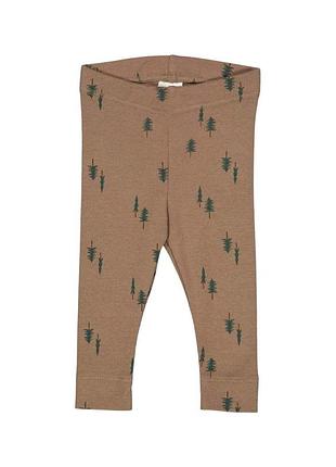 Детские леггинсы для девочки green cotton 80 см кофейные (25111287)