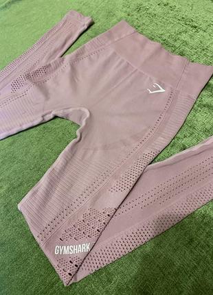 Gymshark лосини безшовні energy seamless, розмір s-м, рожевий мокко