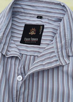 Стильная коттоновая рубашка l-xl,times square