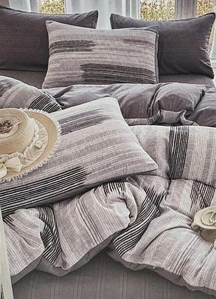 Постельное белье полуторное из муслина colorful home ptint 5 21326 150х210 см