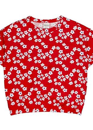 Детская футболка для девочки green cotton 116 см красная (25111248)