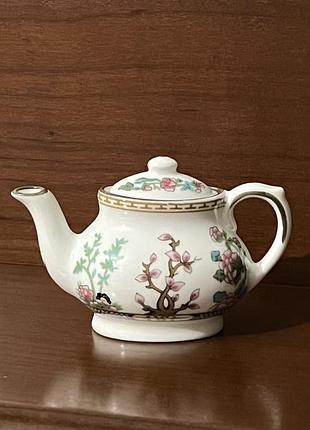 Міні-чайник вінтажний coalport “indian tree” bone china england