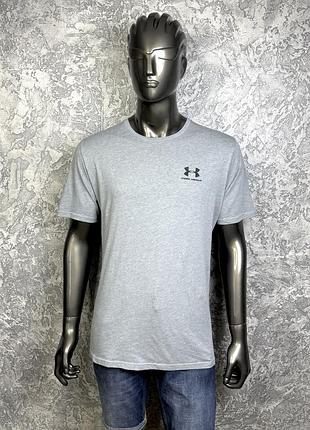 Under armour футболка l-xl размер спортивная серая
