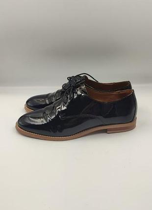 👞 minelli paris patent leather oxfords — преміальні шкіряні лаковані туфлі 39 розмір