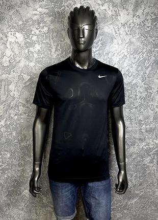 Nike tee dri-fit футболка s-m размер спортивная черная