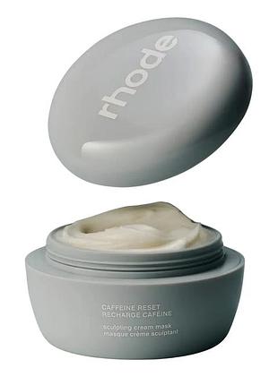 Скульптуруюча крем-маска для обличчя rhode caffeine reset sculpting cream mask 50ml