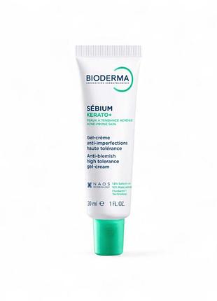 Гель-крем для жирной кожи склонной к высыпаниям bioderma sébium kérato+ 30 мл