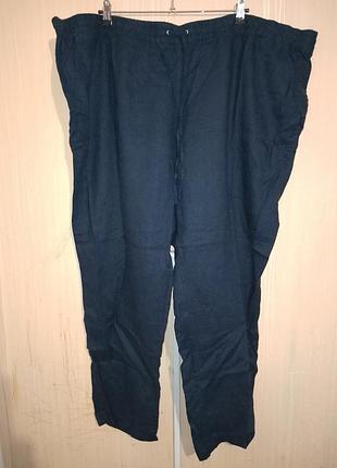 Широкі штани палацо 100% льон