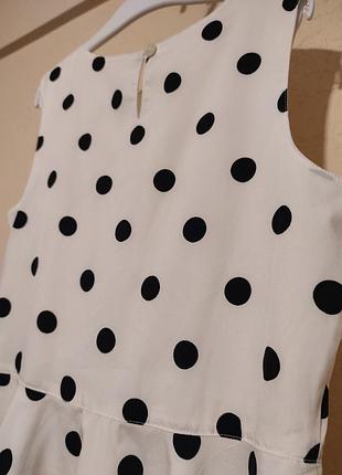 Платье детское в горошек m&amp;s. 134 г. 3