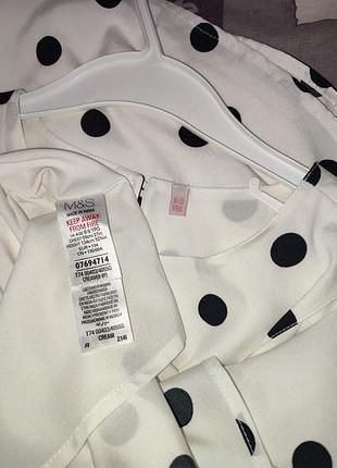 Платье детское в горошек m&amp;s. 134 г. 4