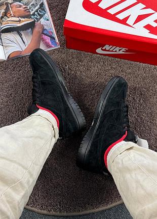 Мужские кроссовки nike sb dunk low х supreme '94 black' premium качества на каждый день, стильная и удобная модель