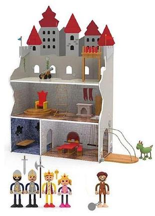 🏰 рицарський замок для ляльок playtive® – 3 поверхи магії та пригод! 🐉⚔️