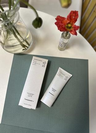 Сонцезахисний крем transparent lab spf 50+
