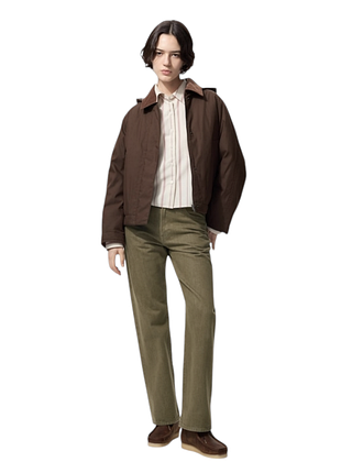 Uniqlo x 89 anderson женские прямые джинсы straight jwa, хаки