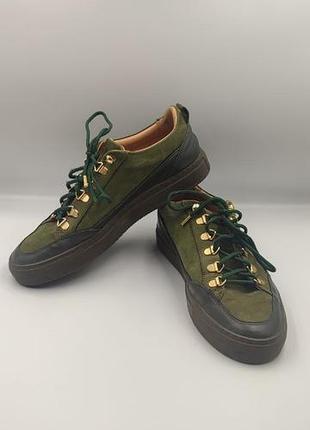 👟 mason garments suede hiking sneakers - люксовые итальянские кроссовки-хайкеры 40 размер