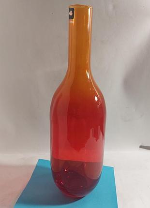 Ваза,  винтажная,  бутылка,  цветное стекло,  европа