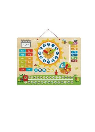 Деревянные магнитные часы playtive® развивающие игры
