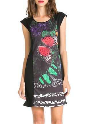 Desigual l літня сукня міні в ідеальному стані з метеликами