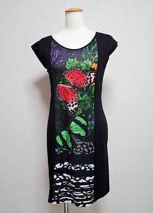 Desigual l літня сукня міні в ідеальному стані з метеликами
