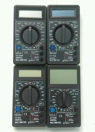 Лот 4 шт мультиметров цифровых тестеров digital multimeter