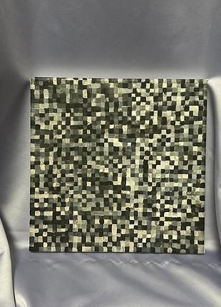 Інтерʼєрна картина ручної роботи «pixel art» на полотні 20х20 см