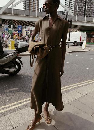 Платье платье zara с поясом
