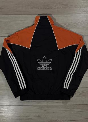 Оверсайз нейлонова спортивна куртка олімпійка адідас adidas originals vintage, xs(s), оригінал