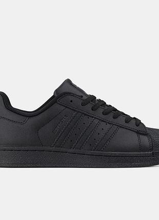 Женские кроссовки adidas superstar black / smb+ 🔗