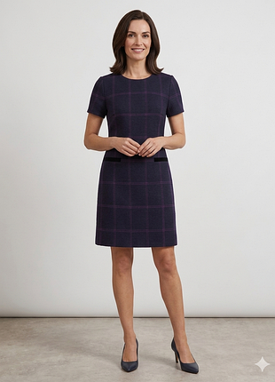 Платье hobbs london короткое шерстяное by abraham moon &amp; sons, tweed р. 14 (l)