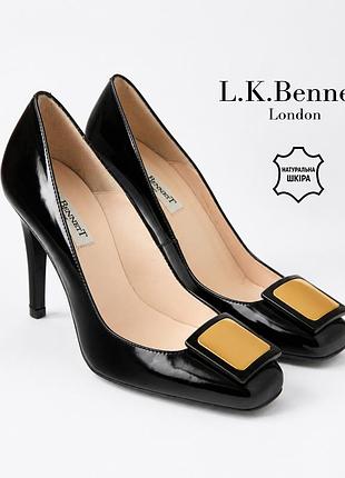 L.k.bennett london элегантные лаковые туфли лодочки из натуральной кожи