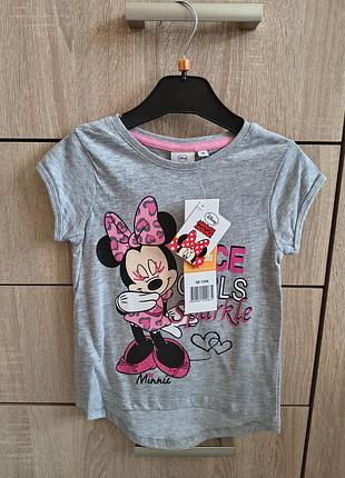 Детская футболка коттоновая мини маус р.104 minnie mouse disney