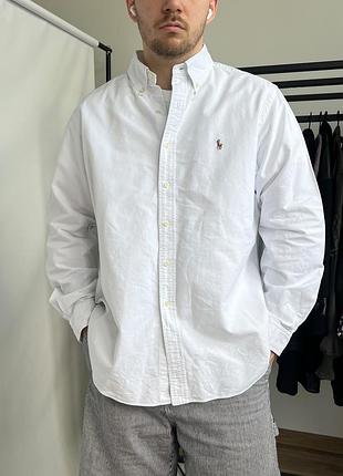Чоловіча бавовняна оригінальна сорочка polo ralph lauren