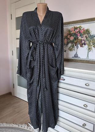 100% шовк довгий шовковий халат
