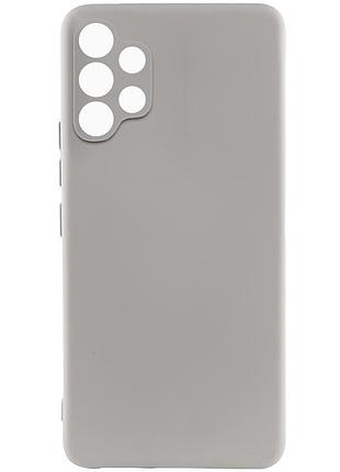 Чохол tpu getman liquid silk full camera для samsung galaxy a32 4g сірий / lavender