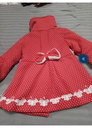 Затепленное пальто для девочки 3-5 лет 8