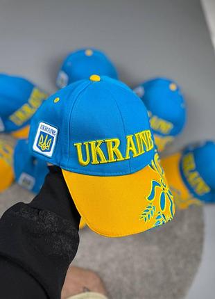 Кепка бейсболка жіноча / чоловіча синя жовта