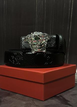 Ремінь, ремень versace medusa head leather belt 35mm