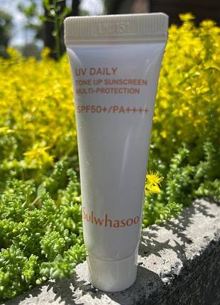 Сонцезахисний крем sulwhasoo uv daily essential sunscreen multi-protection 10ml