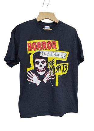 Вінтажна футболка the misfits 2005 horror business vintage band tee hanes мерч рок панк xl