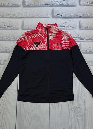 Спортивна кофта project rock track jacket червоно-чорна l