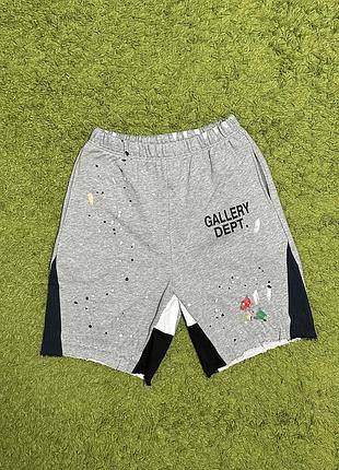 Шорти gallery dept hand-painted light grey