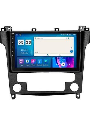 Штатна магнітола lesko для ford s-max i рестайлінг 2010-2015 екран 9" 4/64 gb carplay 4g wi-fi gps prime